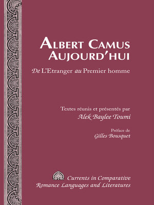 cover image of Albert Camus Aujourdhui